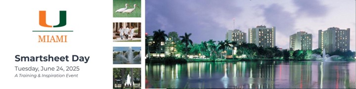 University of Miami Smartsheet Day 2025 invitation image